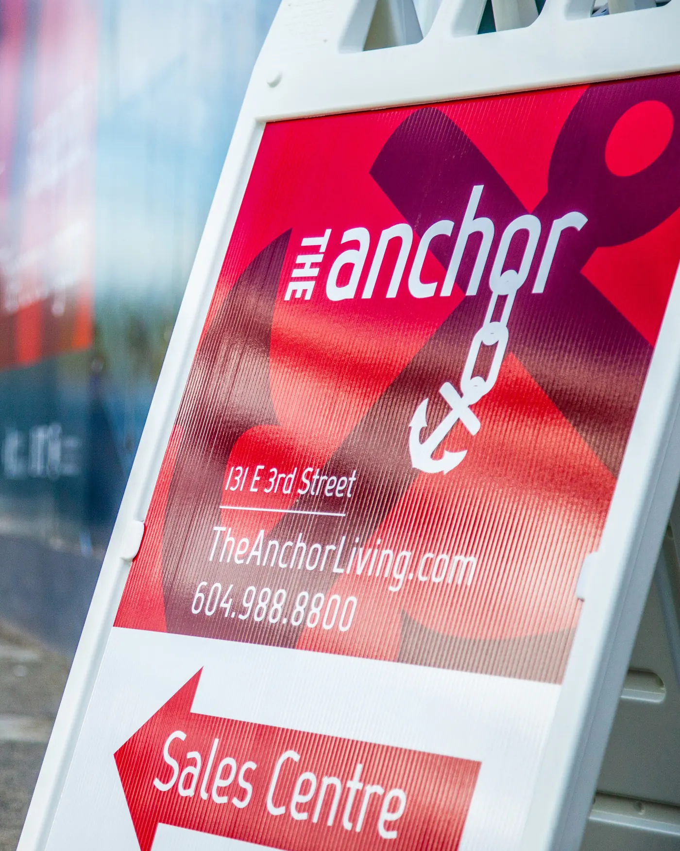 The Anchor sales centre sign