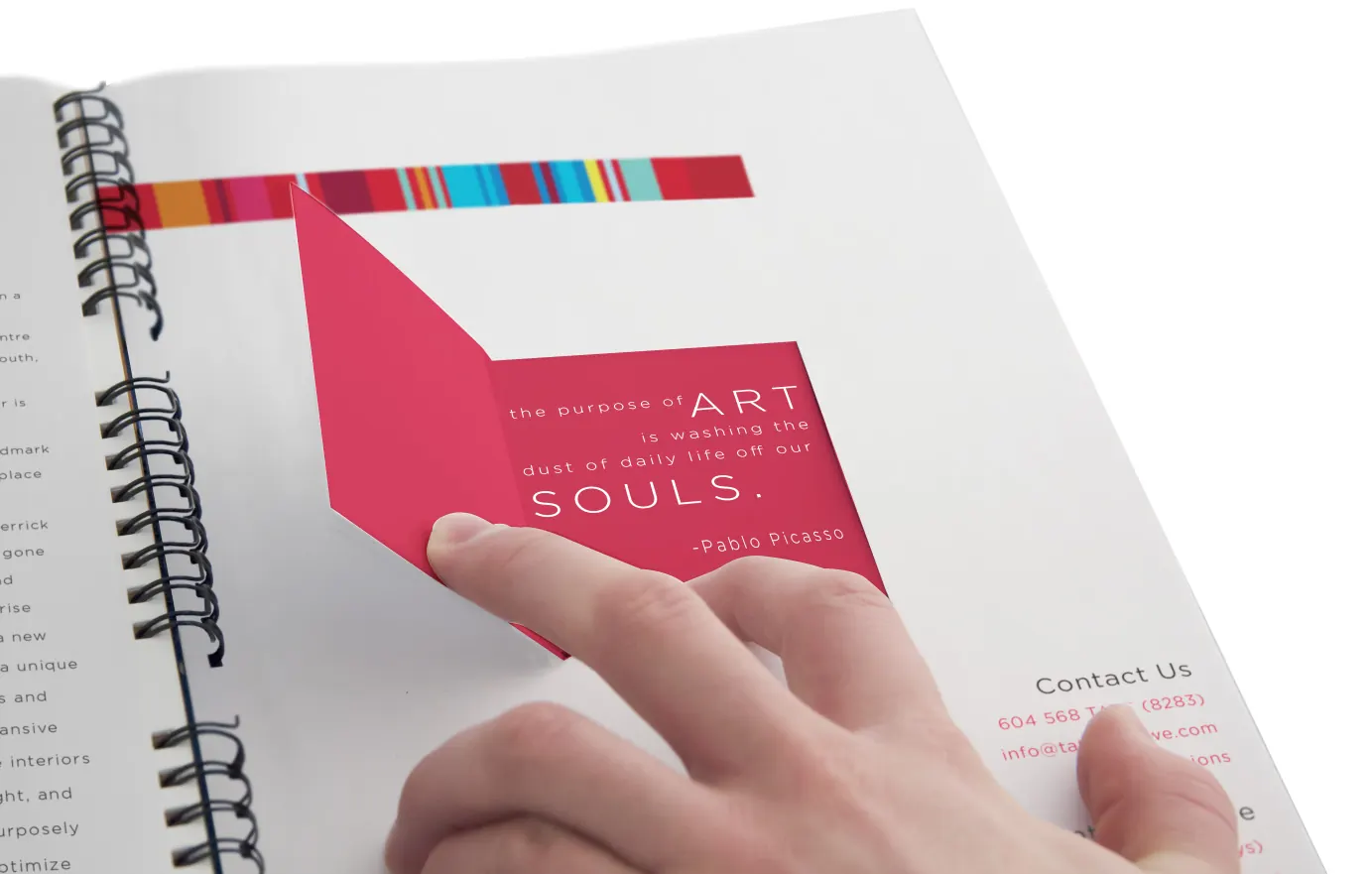 Booklet interior page